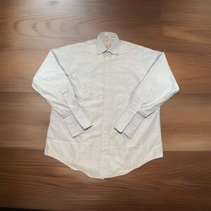 Brooks Brothers Men's Shirt 100% Cotton French Cuff 16 1/2 - 35 Traditional Fit